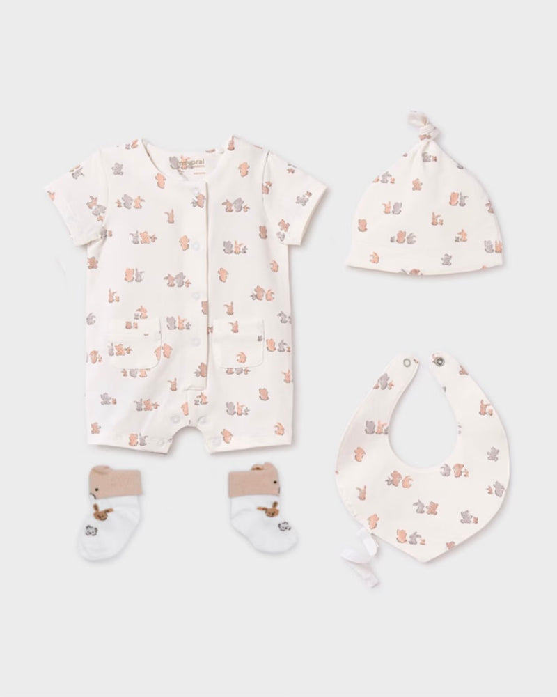 Natural Romper 4pc Set