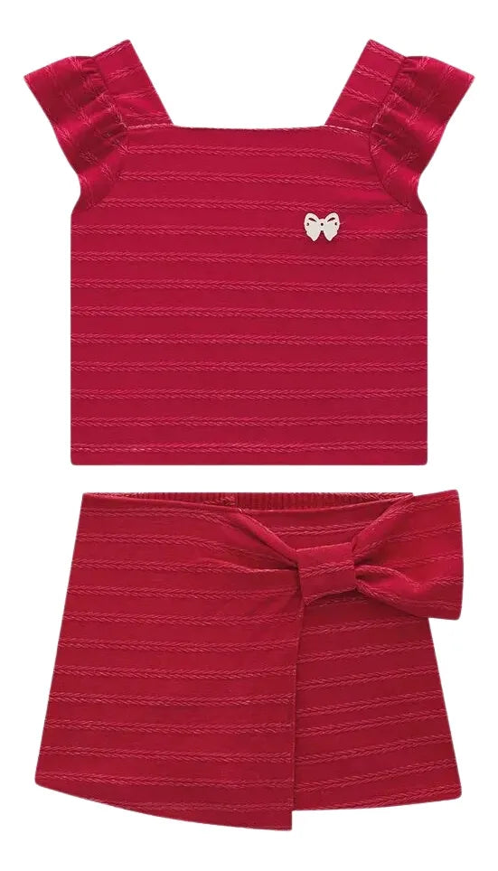 Red Knit Set