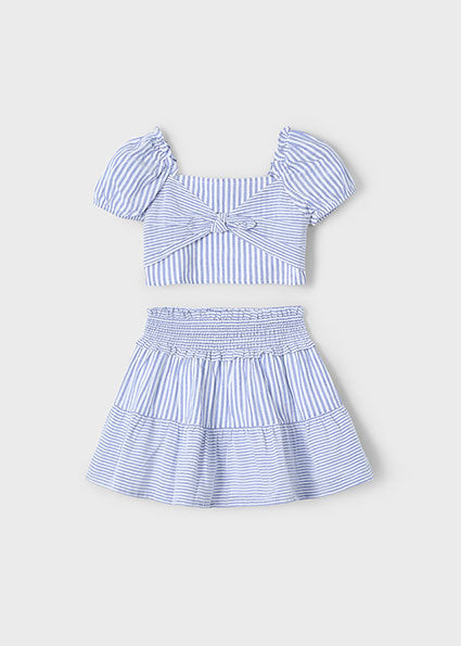Striped Skirt Set